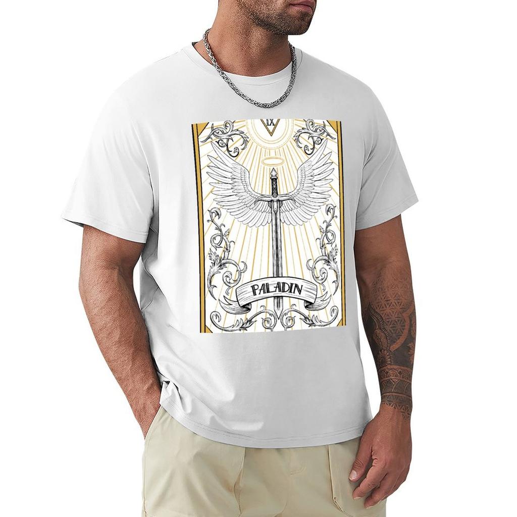 Dd Paladin Tarot Tshirt Art Pattern Printed Casual Top