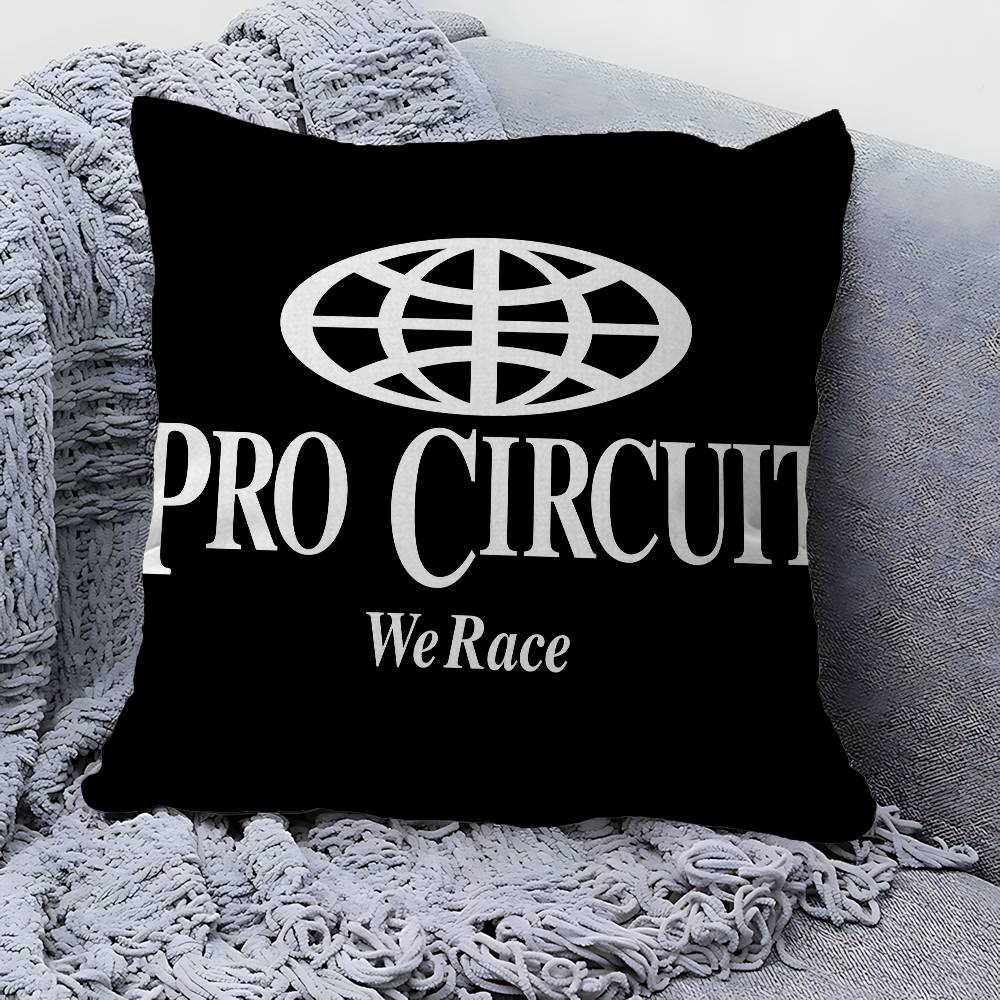 Pro-circuits Motorcycle Racing Cushion Cover Pillow Cover Decor Pillowcase Printed Cushion Case for Couch