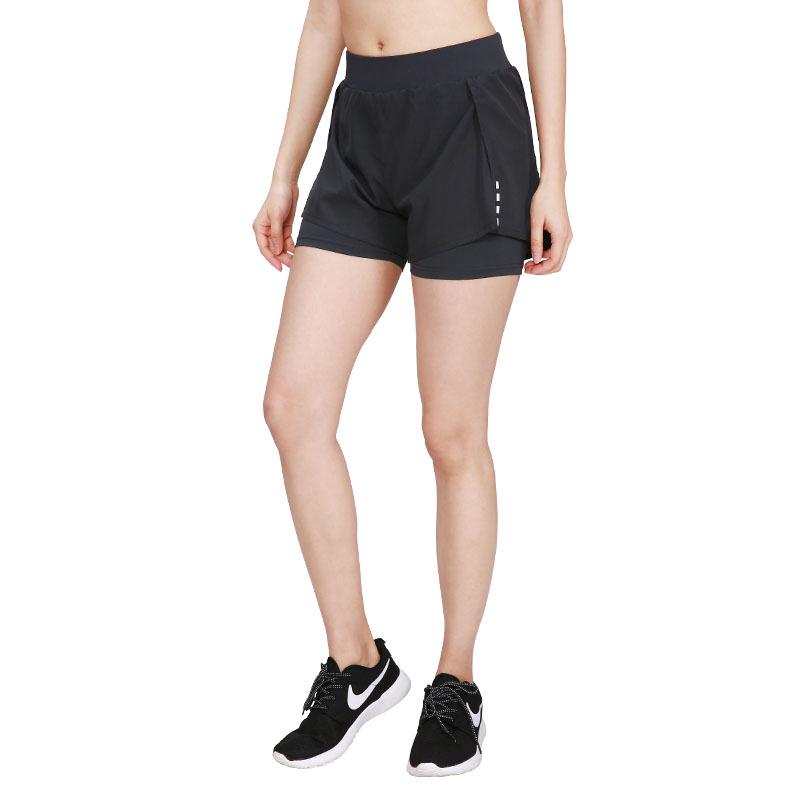 High-Waist Women's Yoga Shorts - Summer Slit, Quick-Dry for Running & Fitness