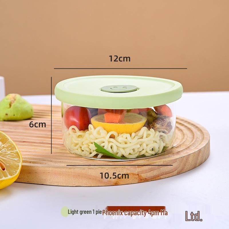 Microwave-Safe Glass Bento Box with Compartments for Office Lunches & Takeout