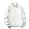 Men S Plus Size Half Zip Loose Fit Pullover Sweatshirt Black Spring Autumn
