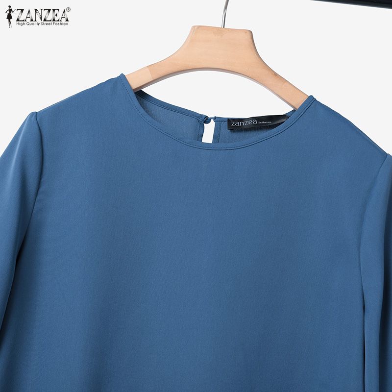 ZANZEA Damen Halbarm Bluse und Hose Sommer Zweiteiler Anzugsets