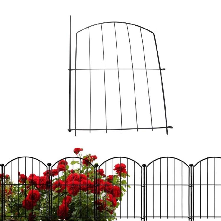 Decorative Garden Fence Panel Metal Fence Wire Fencing Flower Barrier Section