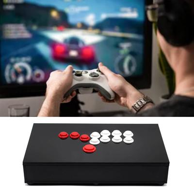 Joystick de lucha Arcade con carcasa de metal, controlador para PC, accesorios para juegos, mango de juego, regalo para un amigo, Gamepad negro