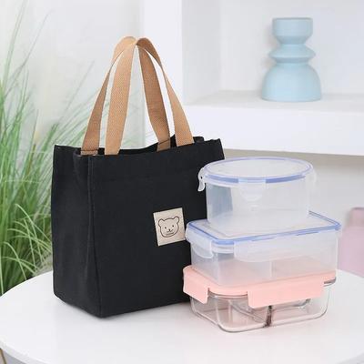 Canvas Bag, Tote Bag, Lunch Bag, Large Capacity Lunch Bag For Men And Women