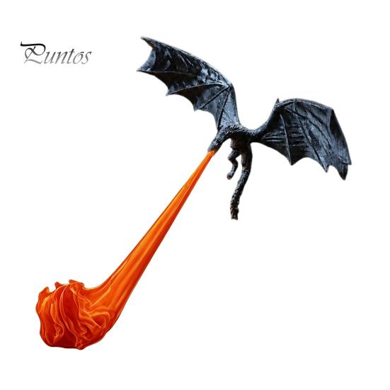 Μοναδικά Διακοσμητικά Ραφιών Βιβλίων Dragon Nook Light, 3D Εκτυπωμένο Φανταστικό Διακοσμητικό Ραφιού με Φλόγες Που Πετούν Βάση Φιγούρας Γραφείου, Φιγούρα, Απόκριες