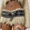 Gothic Style Wide Waist Belt With Studs And Distressed Texture For Women Men Perfect For High Waist Pants And Dresses
