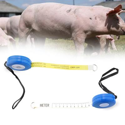 Ruban de mesure du poids des animaux d'élevage, des porcs, des bovins, de la ferme, des vaches, règle, outils vétérinaires