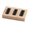 Holzohrringe Ringe Schmuck Display Tablett Organizer Halter 15 Slots Weiß