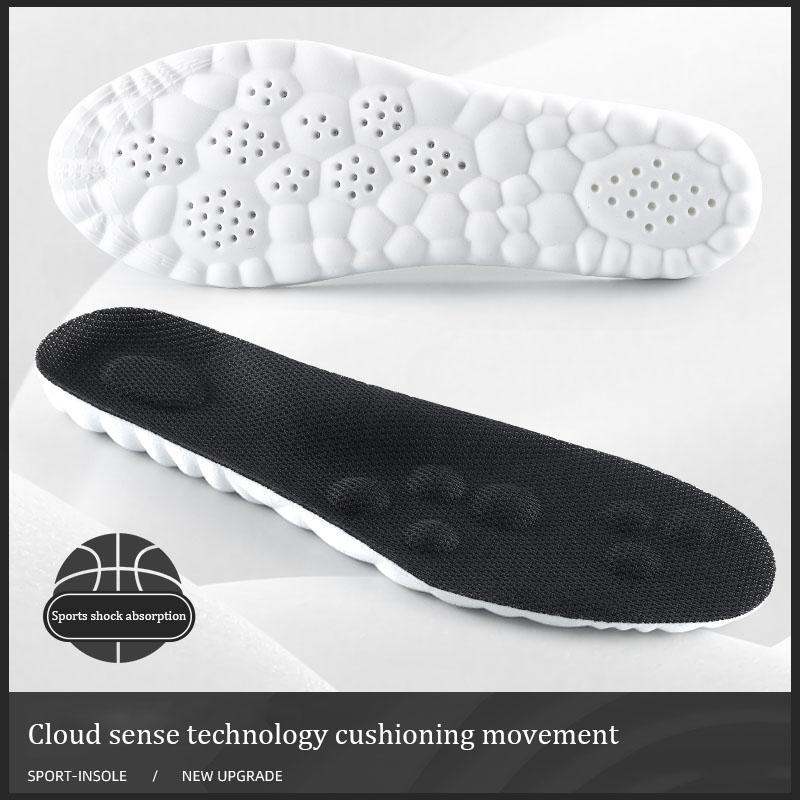 

Латексные ортопедические беговые стельки для обуви, спортивные стельки, супермягкие, эластичные, дезодорирующие, с поддержкой свода стопы, массажные, амортизирующие EU35-36 чёрный