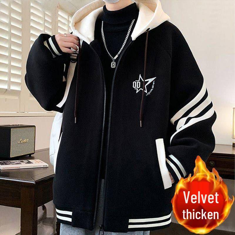 Trendige Baseball-Kapuzenjacke für Jungen in Übergröße
