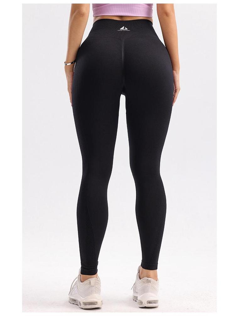 Women's High-Waisted Tummy Control Yoga Pants – Quick-Dry, Breathable, Hip-Lifting, Sexy Peach Booty Leggings for Fitness