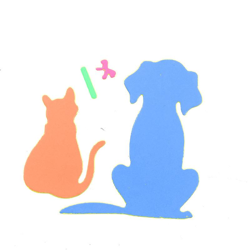 Katt Hund Venner Kuttemaler Metallmal DIY Scrapbooking Album Papirkort Preging Håndverk Dekor Kunst Die Cut Dyr