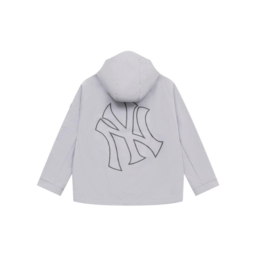 MLB New York Yankees Basic Collection SS25 Trench Coat Unisex Light Gray 3AWJB0351-50GRL