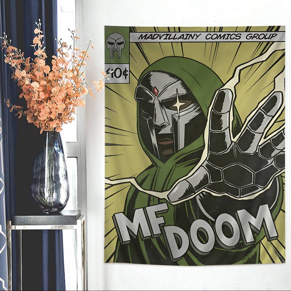 MMF DDoomS Band Cartoon Tapestry Art Science Fiction Room Home Decor Art Home Decor