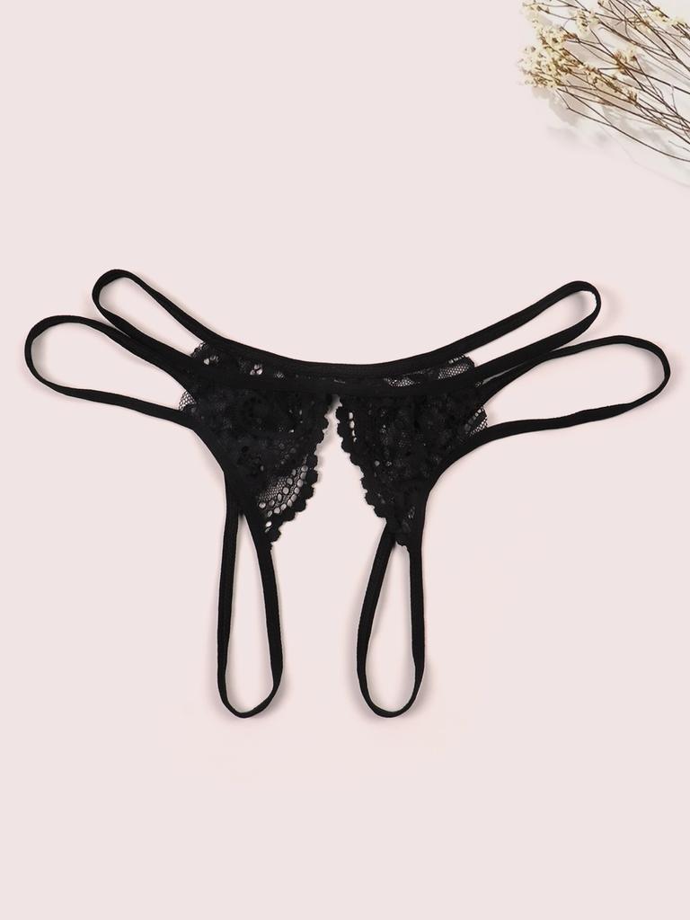 Dantelli Açık Ağ Kısım Tanga Külot Seksi Şeffaf Kadın İç Çamaşırı Erotik G-String Külot Bayanlar