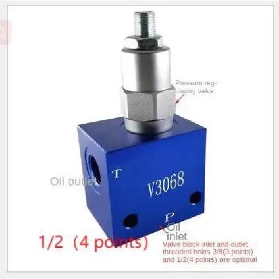 Pressure Regulating Valve V3068 Manual Adjustable Hydraulic Valve Safety Valve Relief Valve Relief Valve Pressure Regulating Val