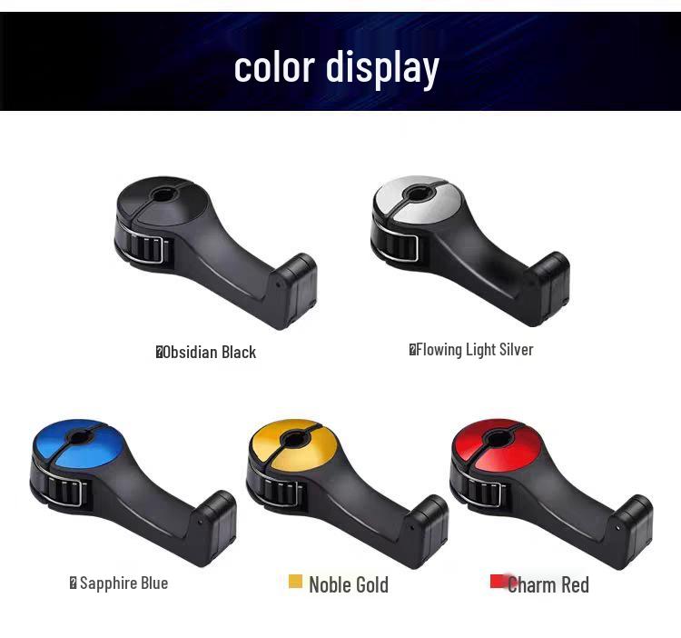 

Multifunctional Car Headrest Hook & Phone Holder Charming Red