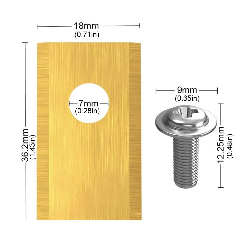 18Pcs Robot Mower Replacement Blade Stainless Steel Mower Cutter Blade Robotic Lawn Mowers Replacement for Worx Landroid