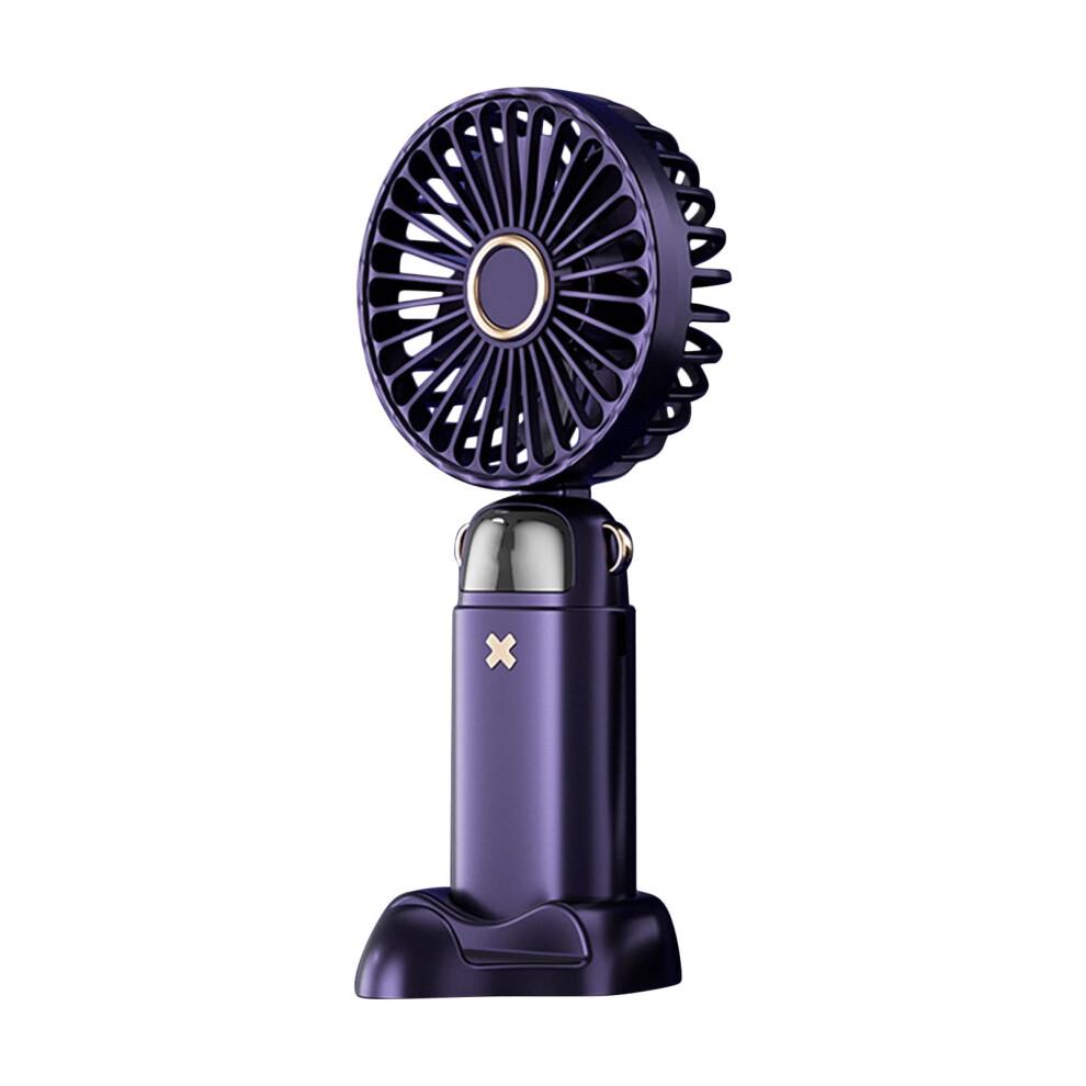 maxiaoxia USB Handheld Fan Mini Portable Student Small Fan Digital Display Folding Aromatherapy Small Electric Fan Small Handheld Fan Rechargeable