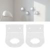 2PCS Basket  Holder Wall Mount Acrylic Clear Base  Wall Storage Stand Display Rack for Small  S