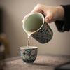 Ru Kiln Wanhua Fair Cup Kung Fu Tea Set Ceramic Handle Single Anti-Scalding Tea Sea Office Household Tea Dispenser Uniform Cup