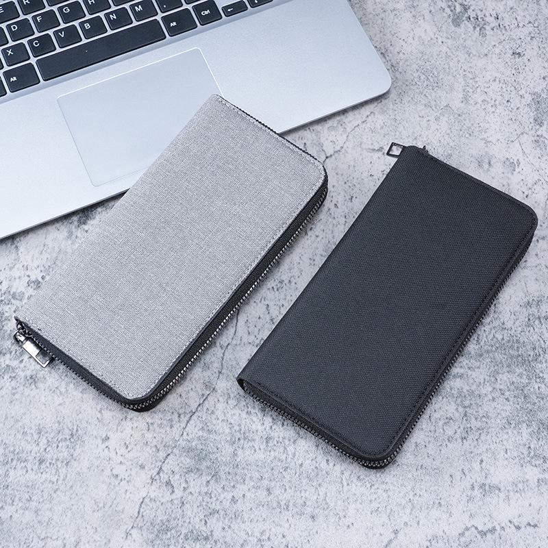 Men's Large Capacity Multi-Card Zipper Wallet