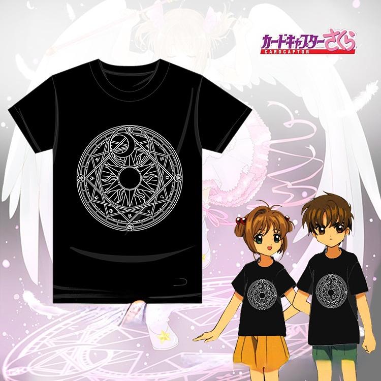 Cardcaptor Sakura Women Tshirt Cardcaptor Sakura Cosplay Magic Circle SAKURA Graphic Tee Shirt Harajuku Soft Girl Tops S