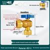 All-Copper Valve Manifold: Three-Way Union, Male/Female Thread Ball Valve for Underfloor Heating and Wall-Hung Boilers