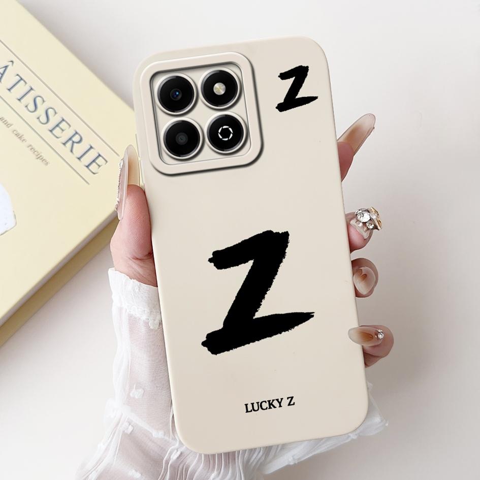 For Honor X6a X6b Case JDY-LX1 JDY-LX2 WDY-LX1 WDY-LX2 Shockproof Cover Cute Letters Soft Silicone Matte Cases For HonorX6b Capa