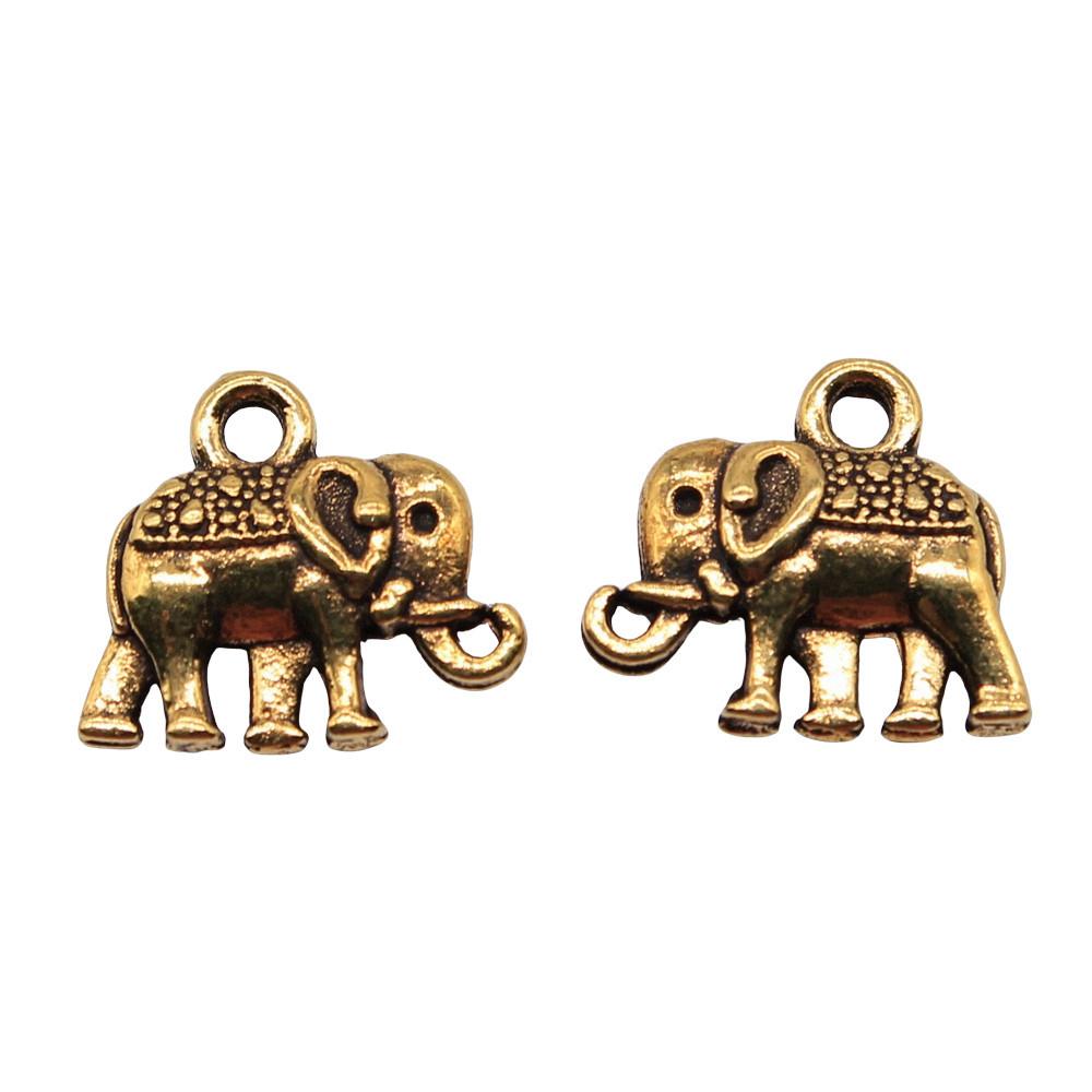 Charms Small Elephant Pendants Kids' Jewelry Materials QC115