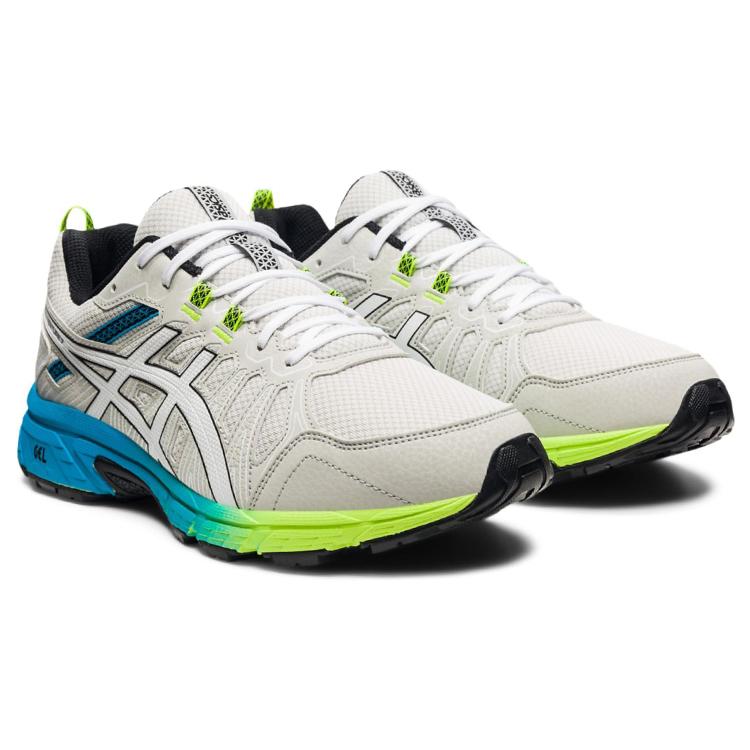 Asics Gel Venture 7 Leather Low top Running Shoes Men's White 1201A416-100