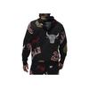 Jordan Brooklyn Fleece mikina s kapucí a celoplošným potiskem Pánská trička Černá FN4545-010