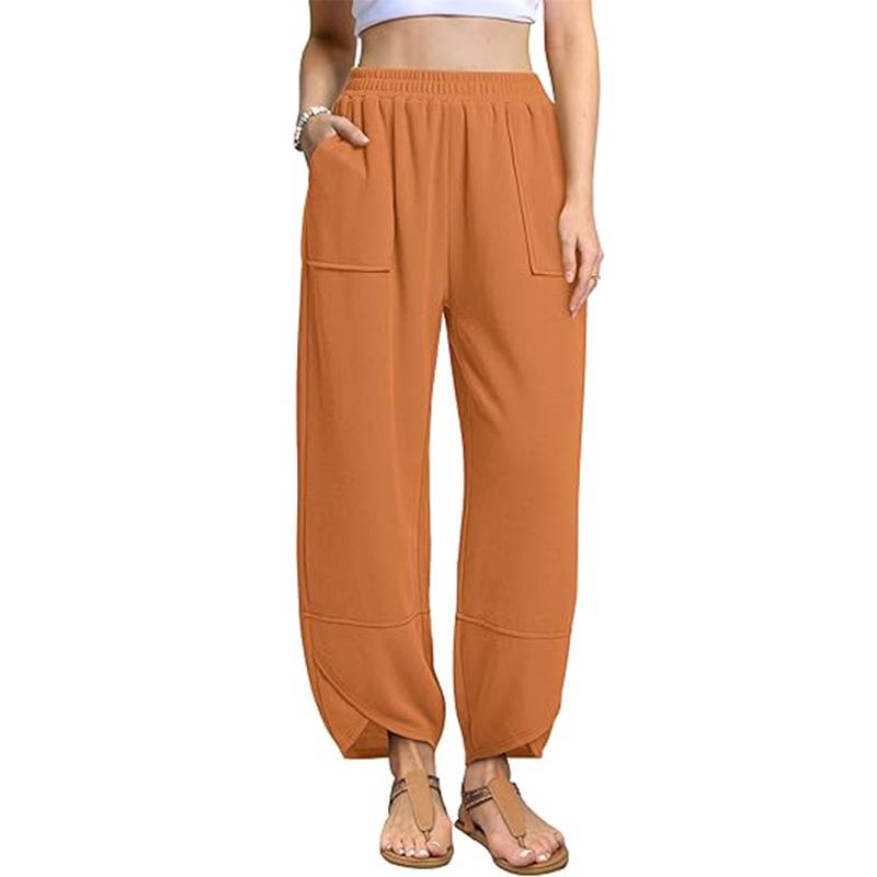 

2024 Colorful Versatile Women s Casual Pocket Sweatpants L хакі