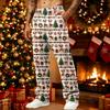 Men's Loose Fit Sweatpants with Pockets Casual Athletic Printed Pants Christmas Graphic