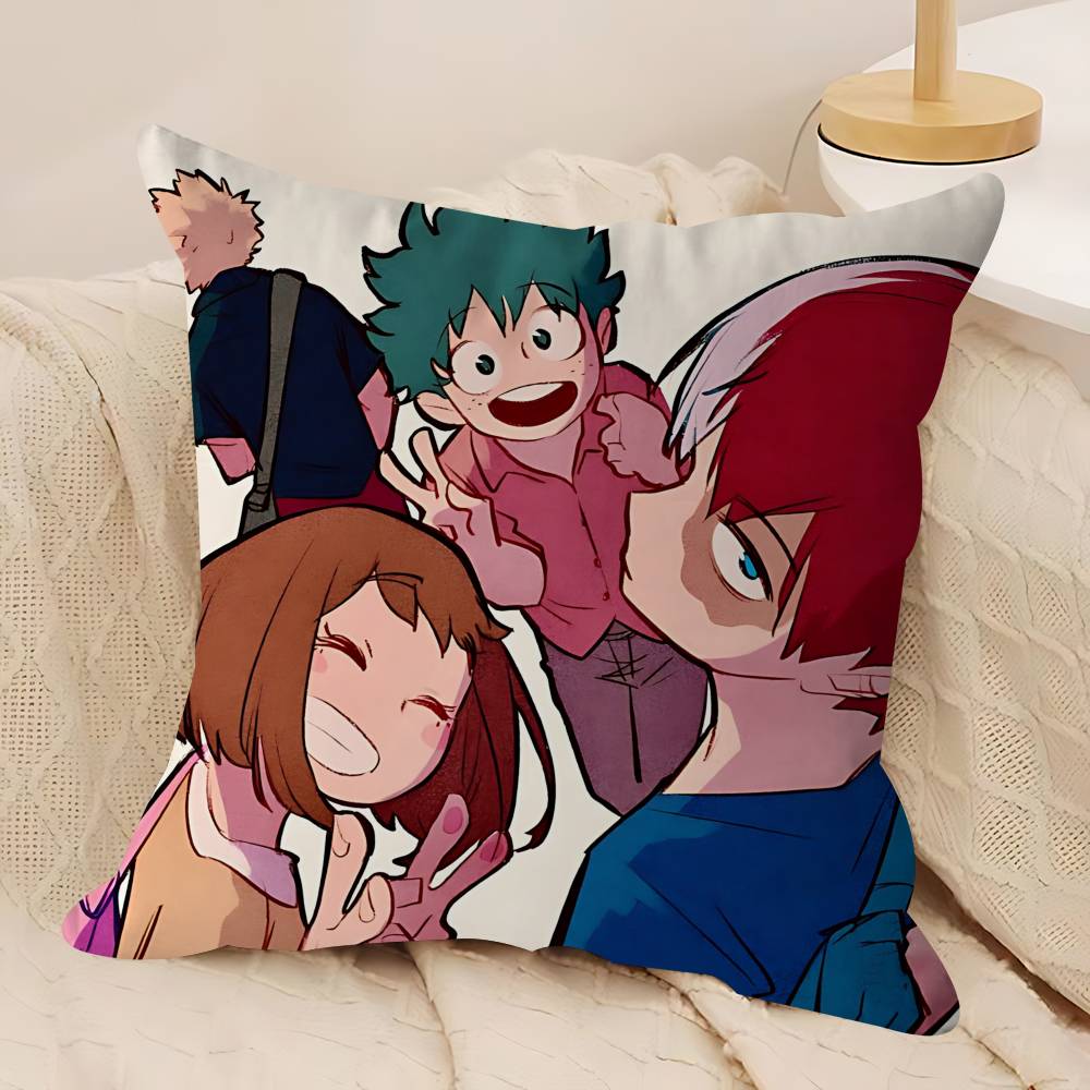 My Hero A-Academia Office Cushion Pillowcase Car Cushion Cover45X45CM Lumbar Pillowcase Sofa Pillowcover