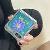 Ins Korean Cute Clear Case For Samsung Z Flip 7/6/5/4/3 Hinge Full Protection PC Case For Motorola Razr 60 50 Ultra Razr 40Ultra