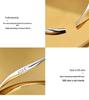 925 Sterling Silver Möbius Loop Bangle - Youthful, Niche Design Women's Bracelet