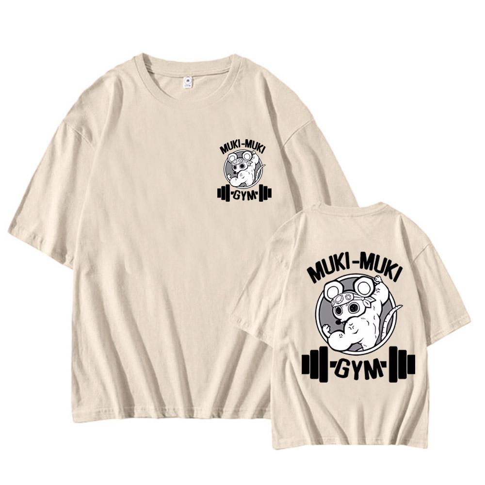 Demon Slayer Uzui Tengen Print T-shirt Men Summer Japanese Anime Funny Muscular Mouse Gym T Shirt High Quality Cotton Clothing