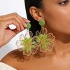 Summer Bohemian Earrings Lafite Grass Women Jewelry Cute Raffia Grass Flower Earrings Beach
