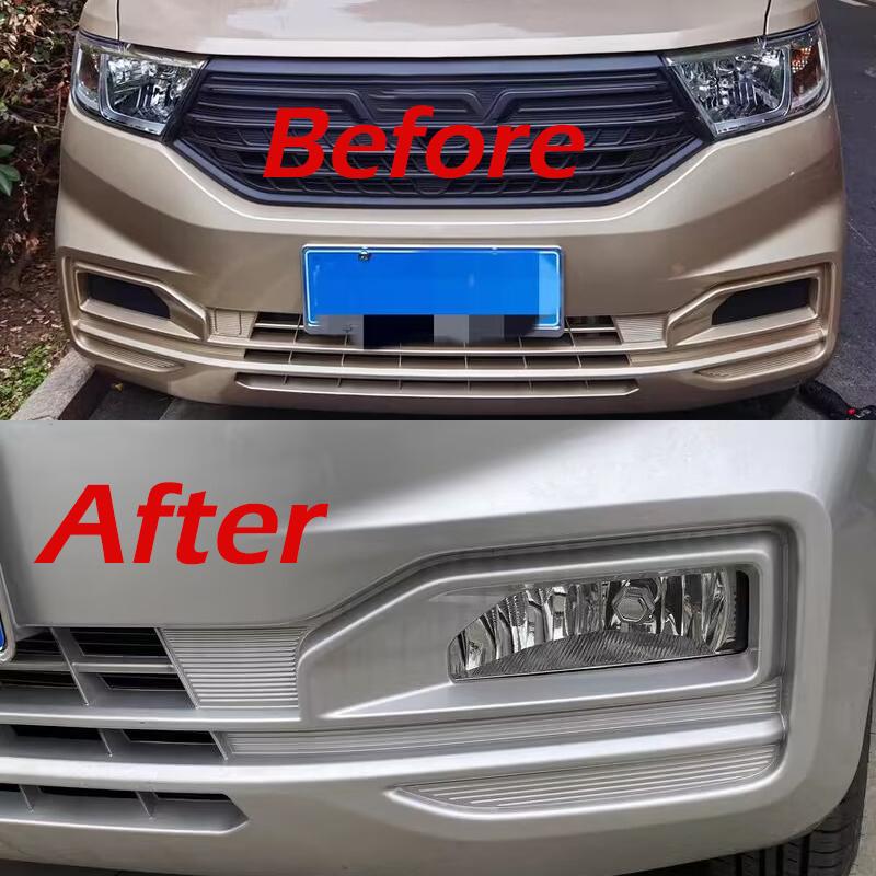 Car Front Bumper Fog Light Fog Lamp Assembly Driving Light Daytime Running Lamp With Harness For Chevrolet Wuling Hongguang N400