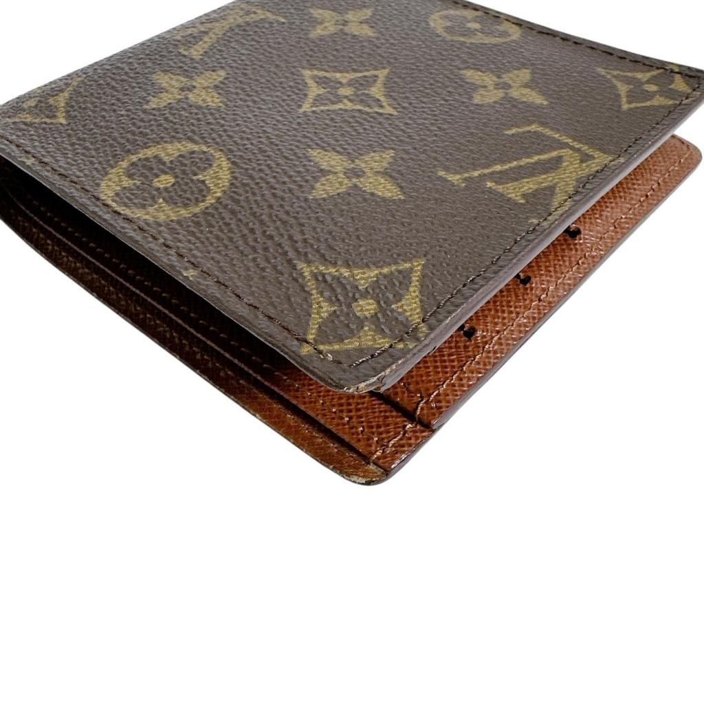 Louis Vuitton Monogram Portefeiulle Marco Wallet Monogram Canvas Brown M61675 Used