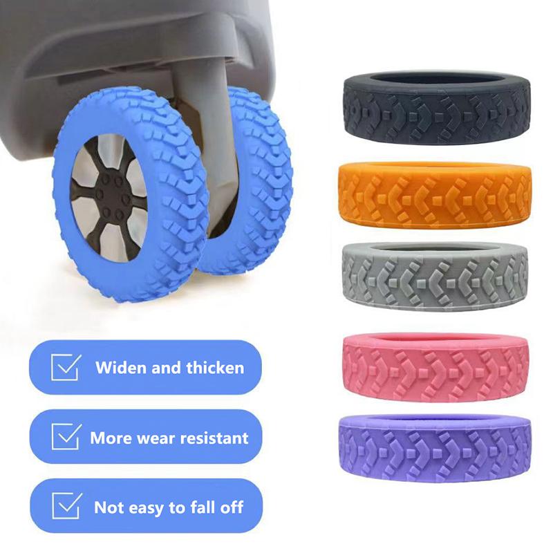 8 buc silicon călătorie bagaje roți pantofi reducere uzură roți valiza piese axe cărucior cutie roți acoperire sunet silențios