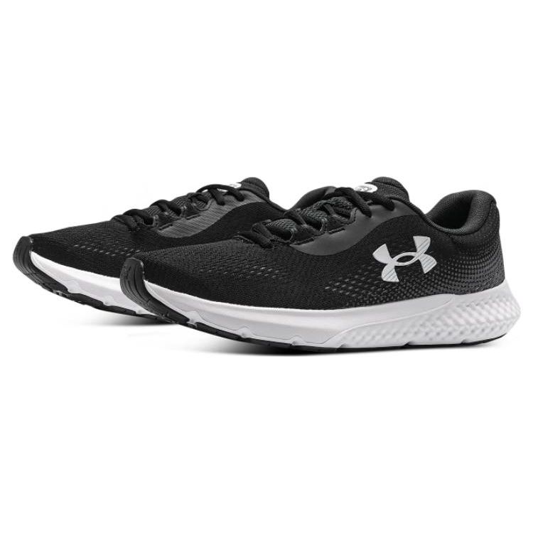 Under Armour Charged Rogue 4 Black White Men Sneakers 3026998-001
