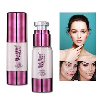 Face Liquid Foundation Oil-free Waterproof Creamy Foundation Cover Full Concealer Primer