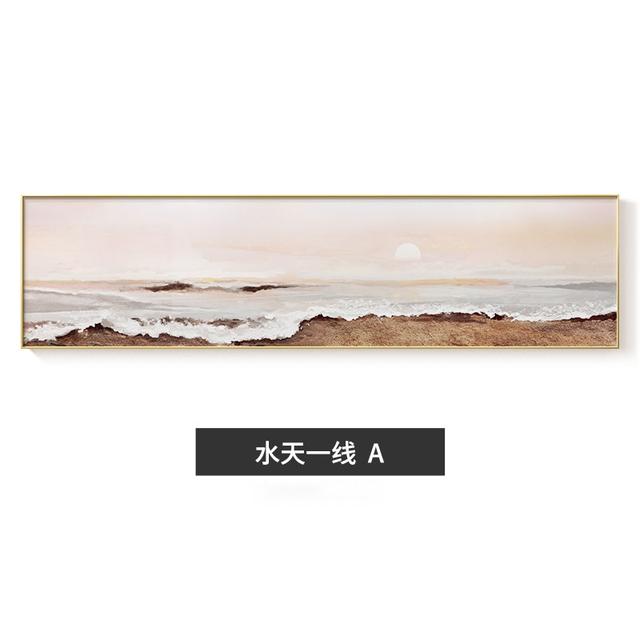 

Абстрактные плакаты с морским пейзажем, настенные художественные картины с волнистым принтом, восход солнца, украшения спальни, скандинавские картины на холсте для гостиной 20*40cm