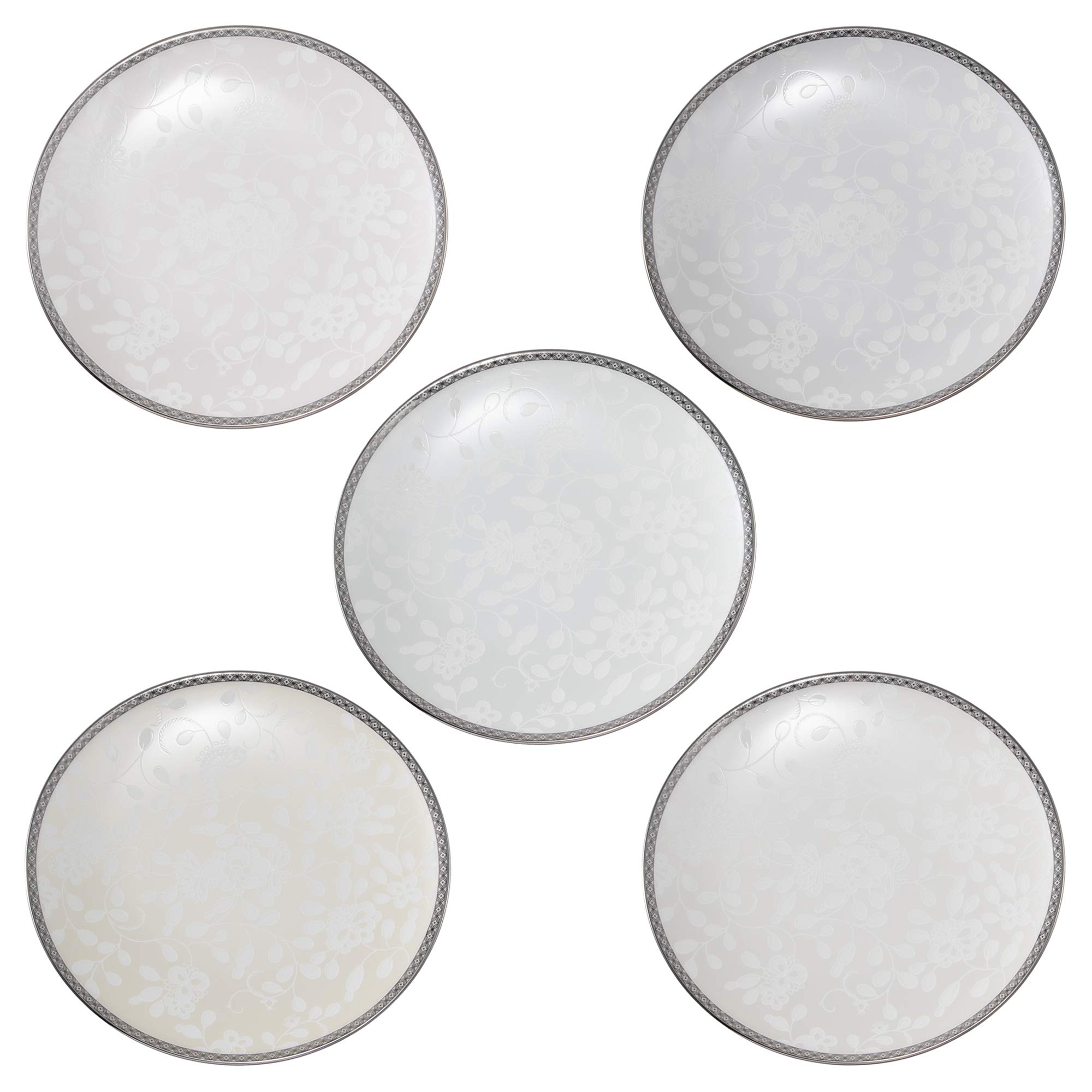 

NARUMI Plate Set Milano Bianca 16cm Assorted 5 Pieces 96312-23046P