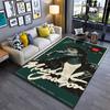 Pop Culture Area Rug, Michael Jackson World Tour Vintage Vinyl Microphone Poster, Man Cave Decor, Non-Slip Mat