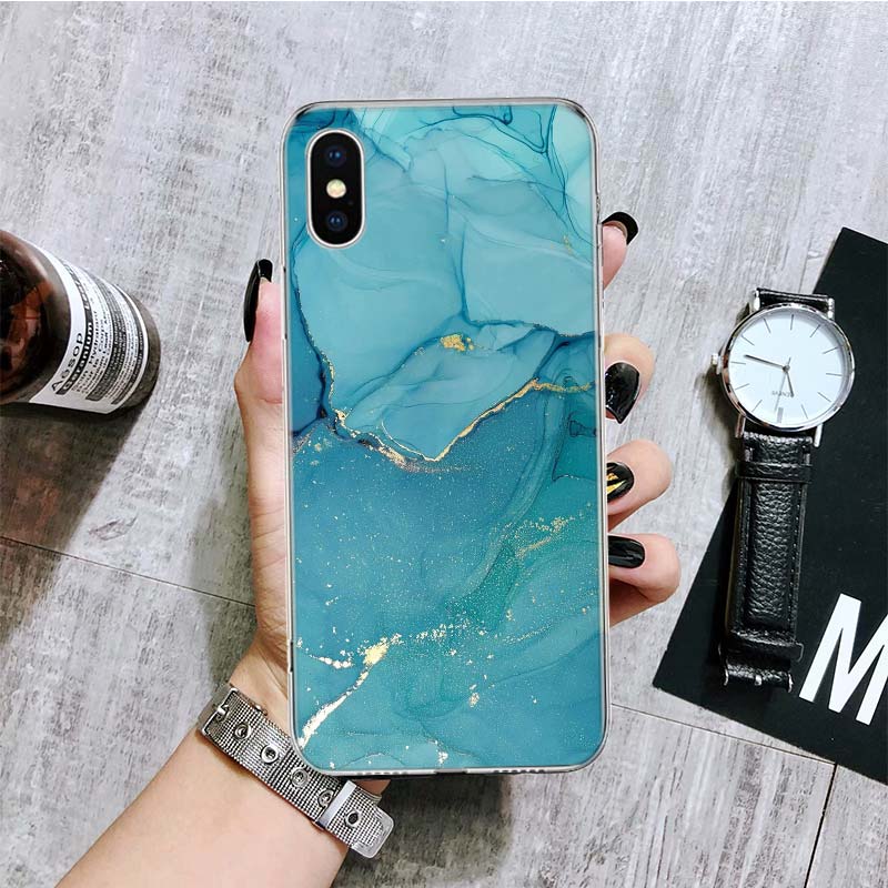 Granite Marble Phone Case For iPhone 17 Air 16 15 Plus 11 14 Pro Max 13 Mini 12 7 8 + SE Pattern Art Customized Cover 17 Air 16