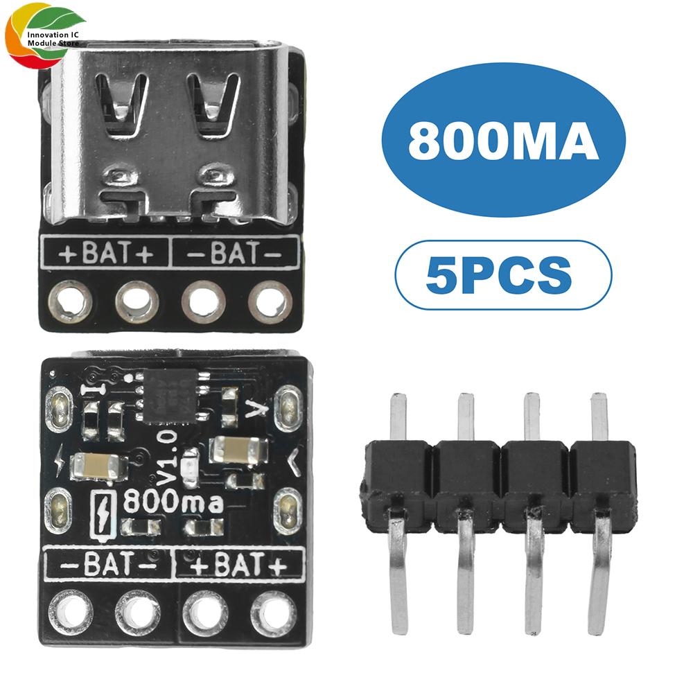 DC 5V MINI Single-Cell Lithium Battery Charging Module Suitable for Lithium Batteries/Lithium Iron Phosphate Batteries